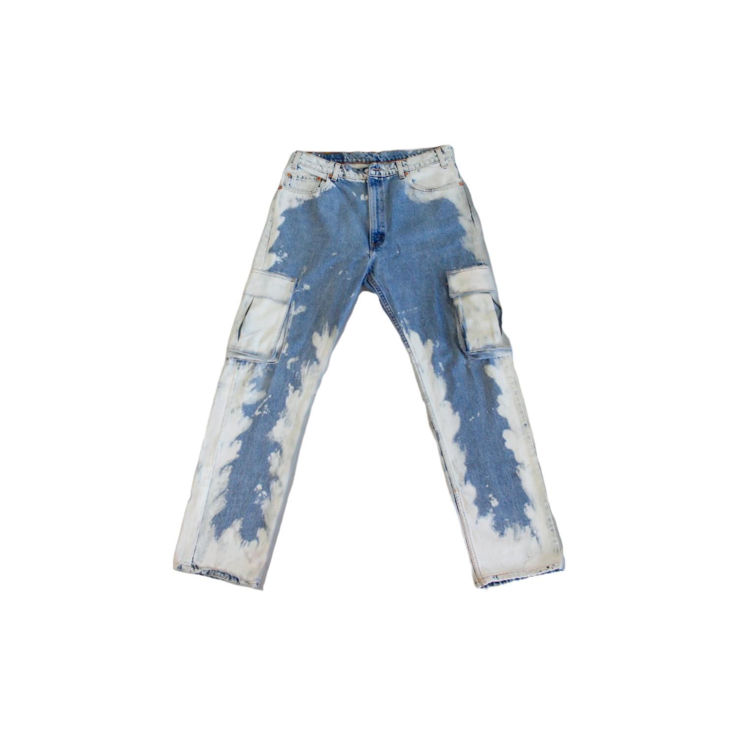 New Knotwtr Men's Cargo Jeans In Blue Lagoon